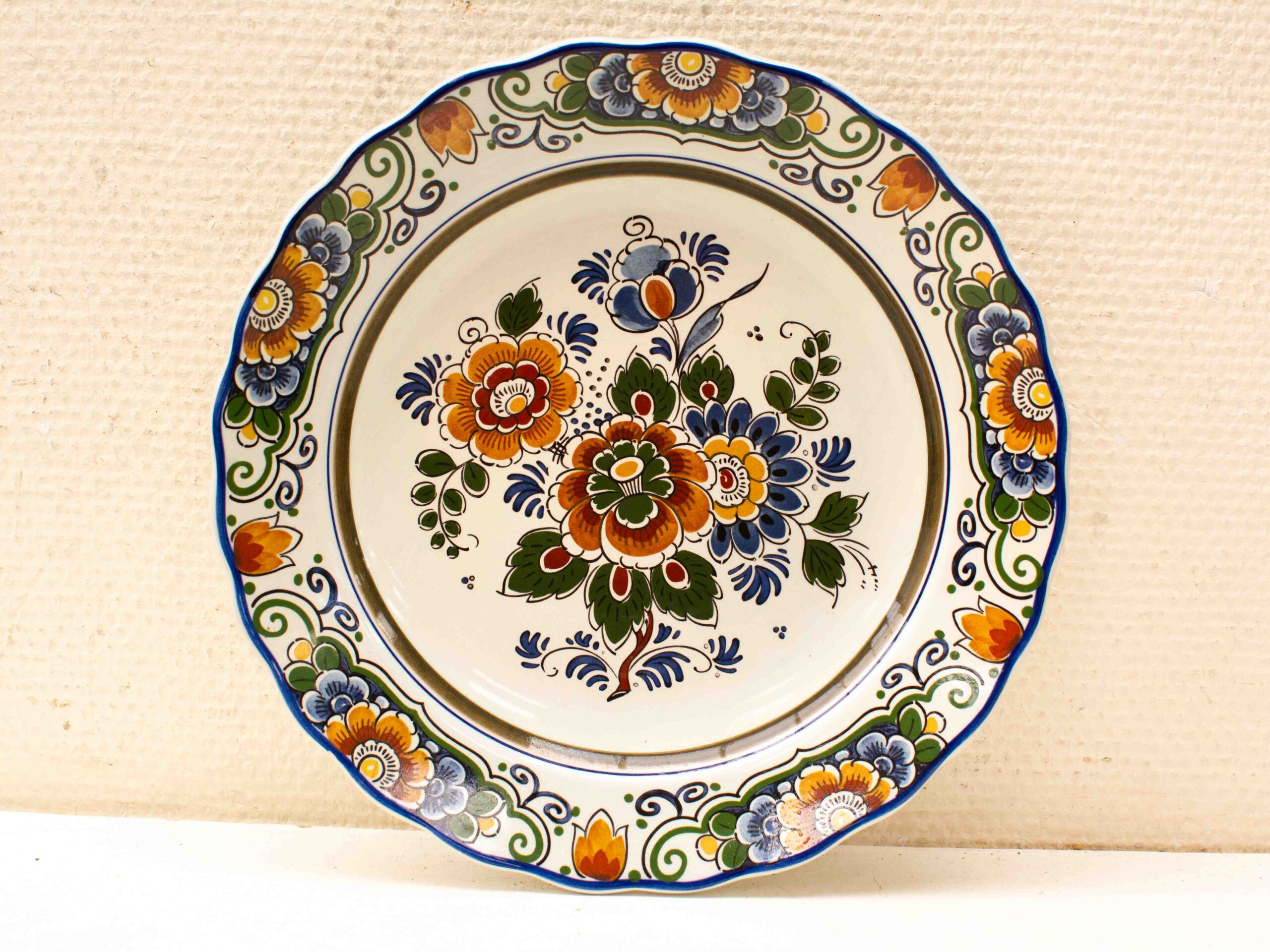 Delft porseleinen wandbord 37625