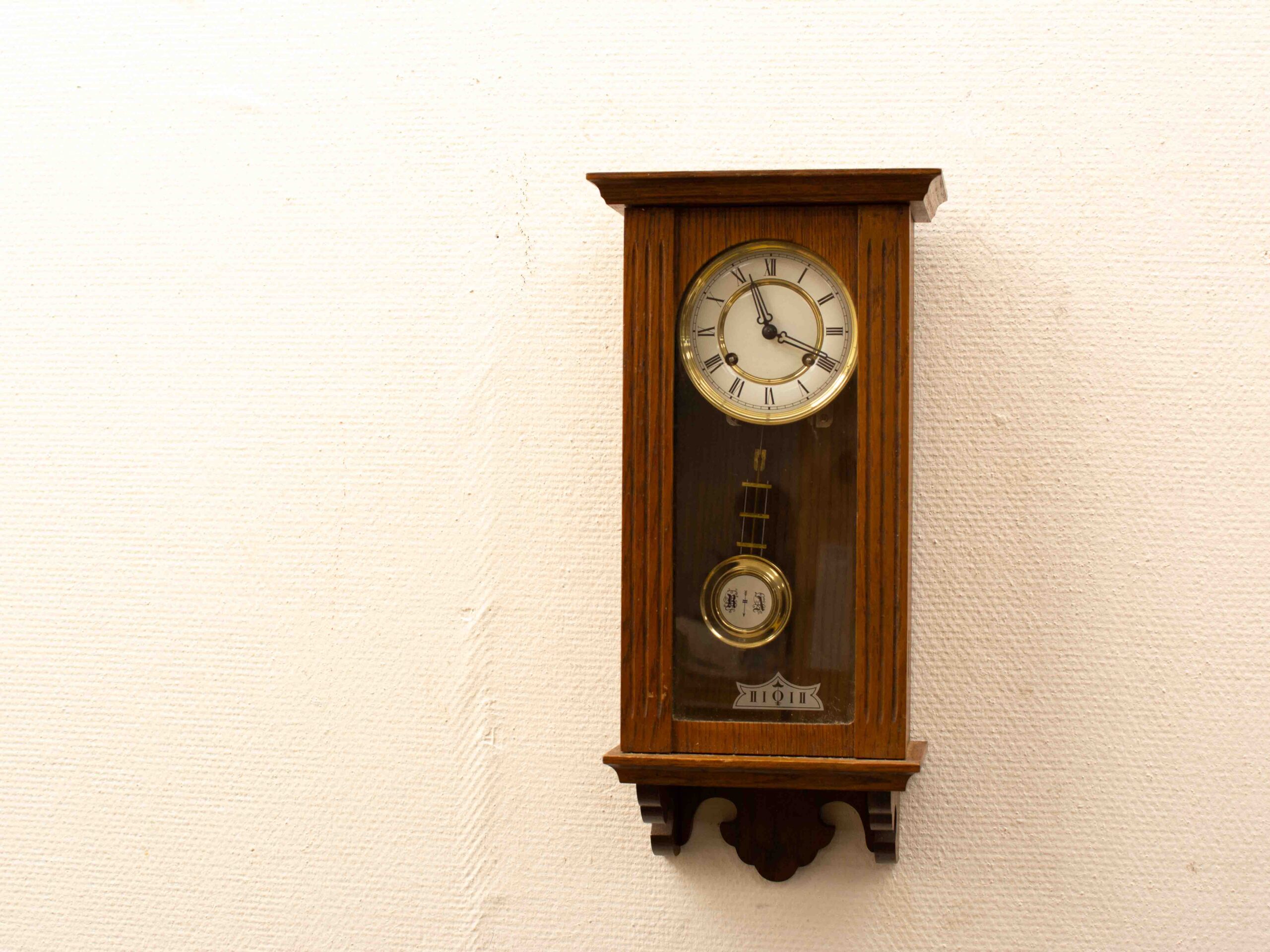Houten wandklok 37847