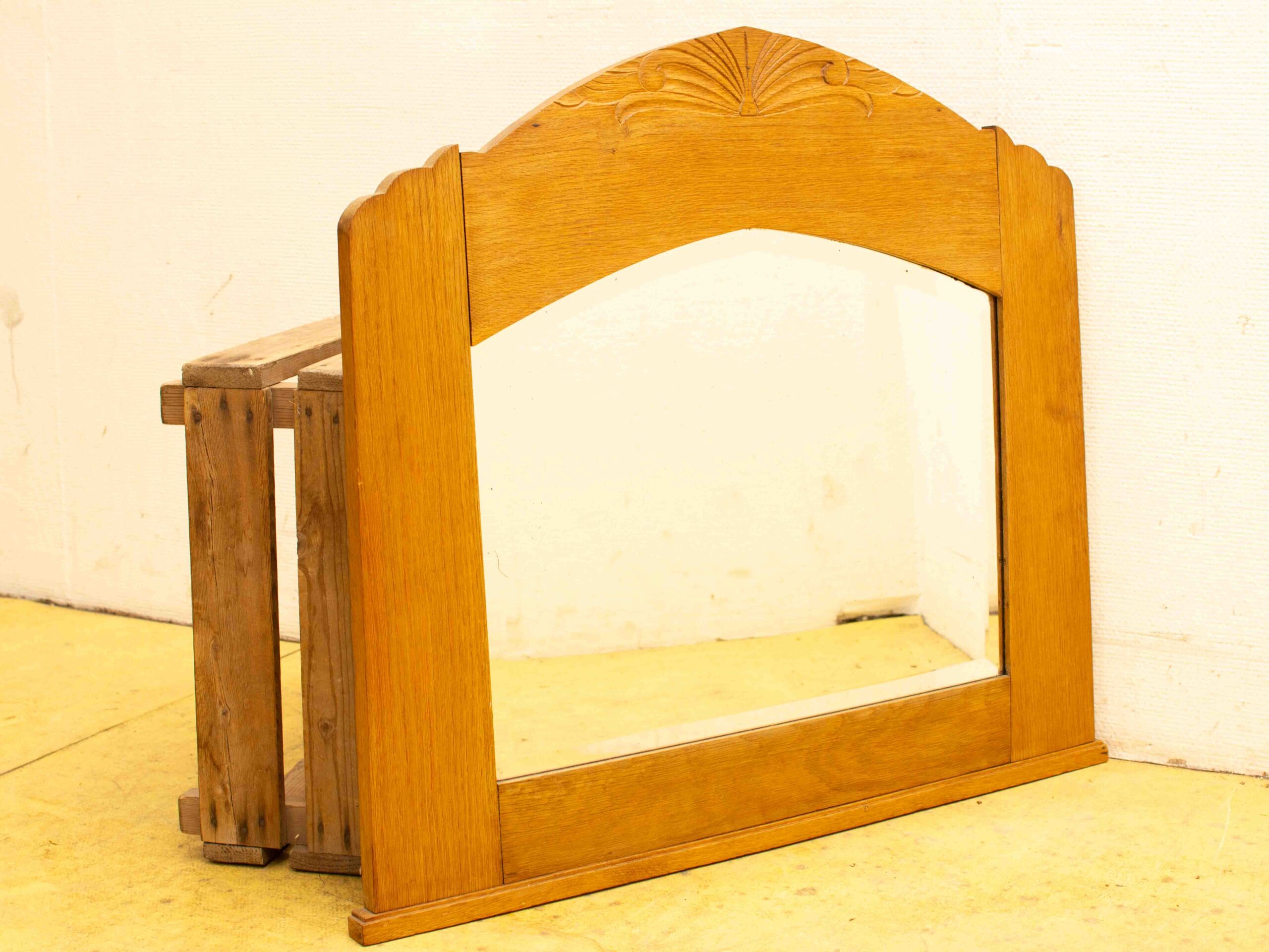 Houten wandspiegel 37781