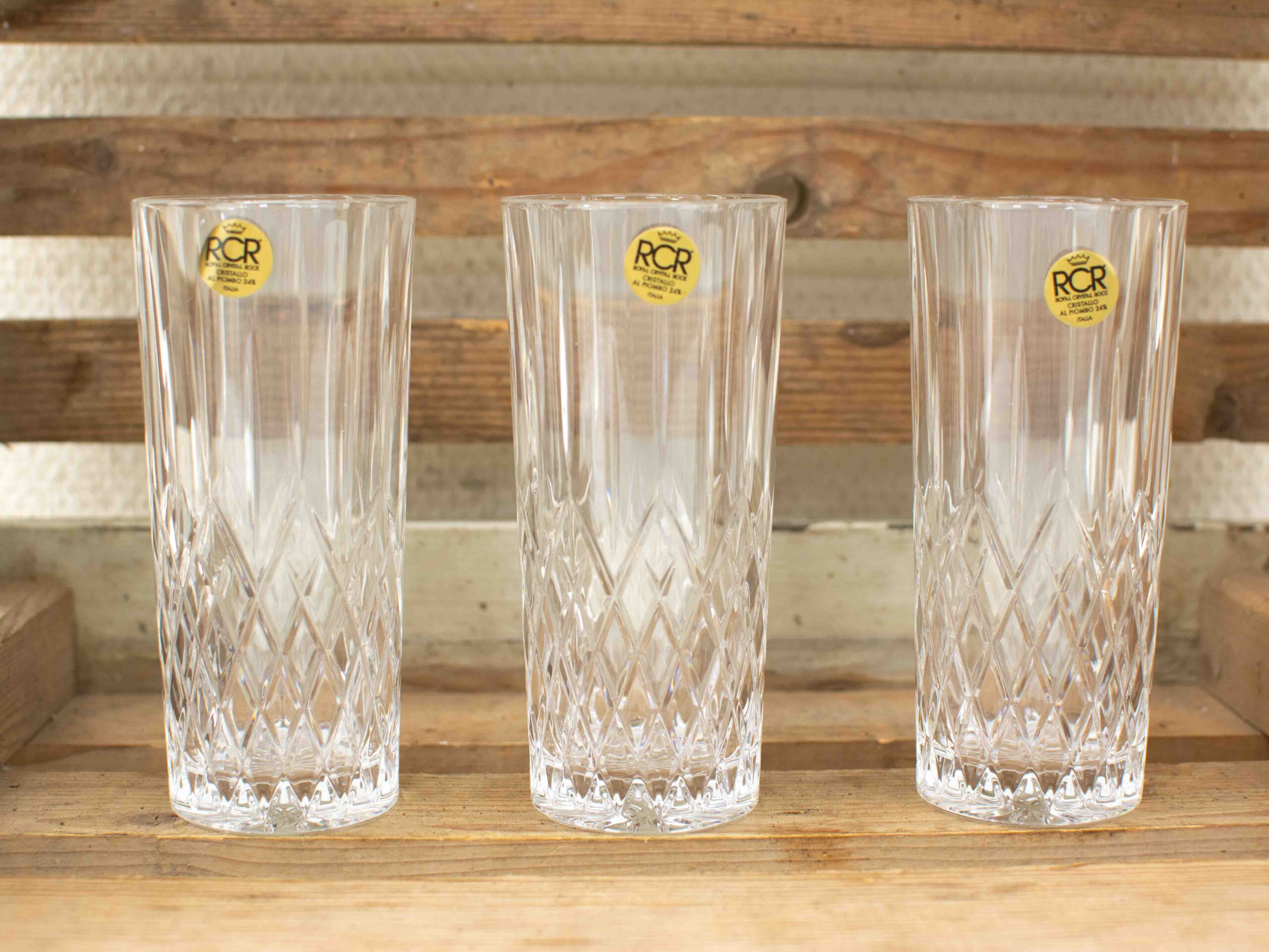 3 Cristal RCR longdrink glazen 38753