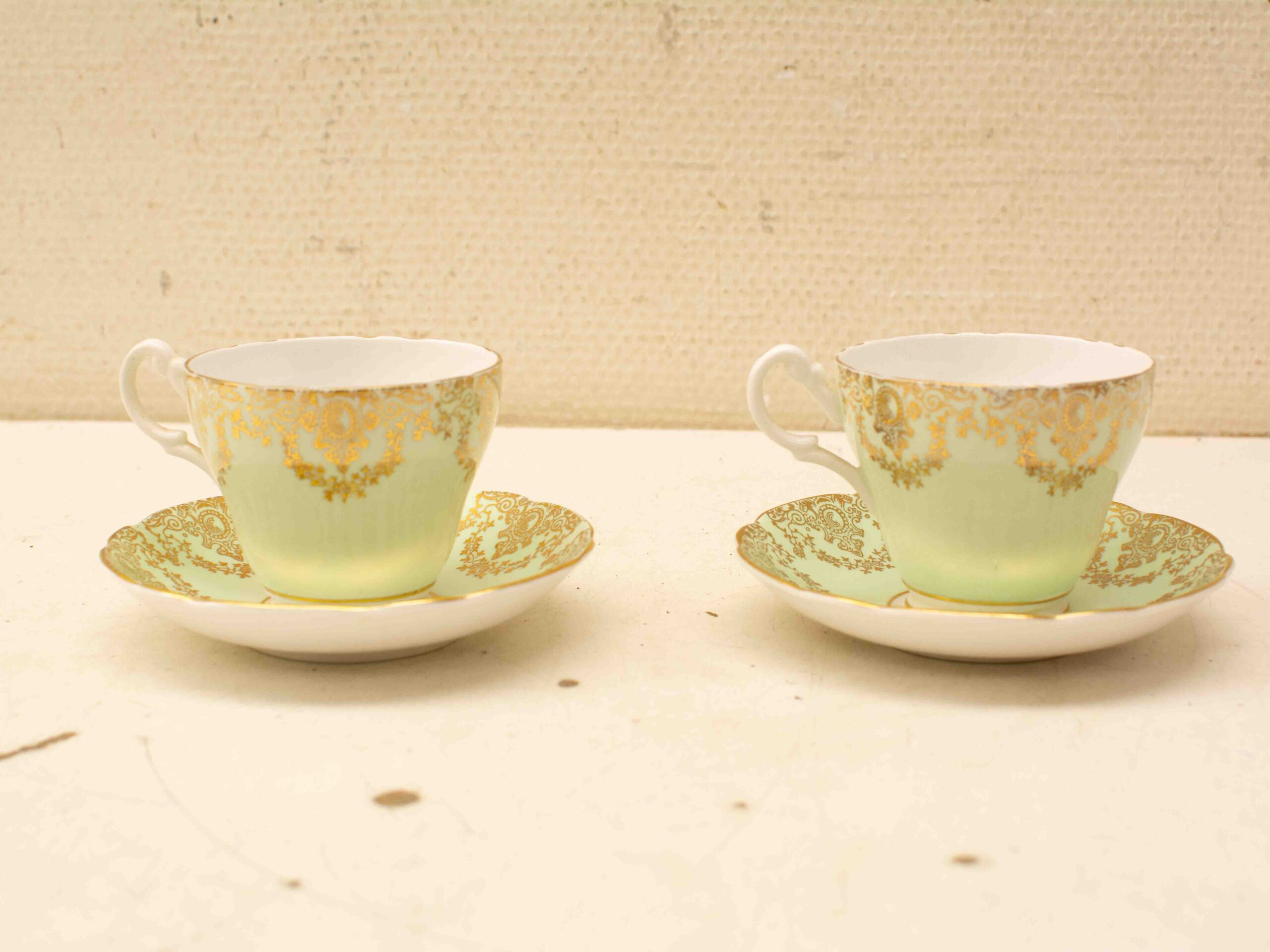 4 Regency Bone china kop en schoteltje 38513
