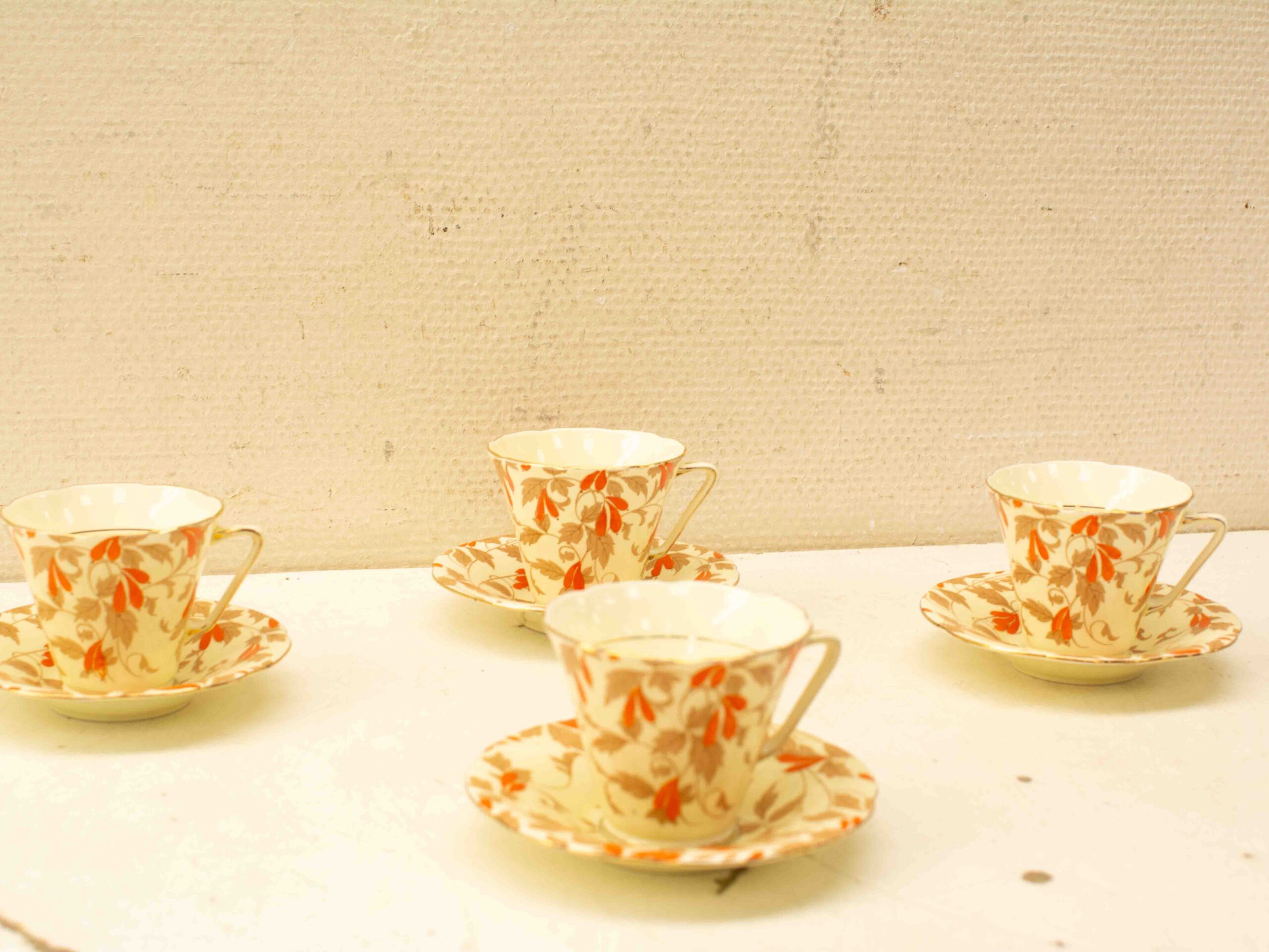 8 Crafton porseleinen kop en schotel 38464