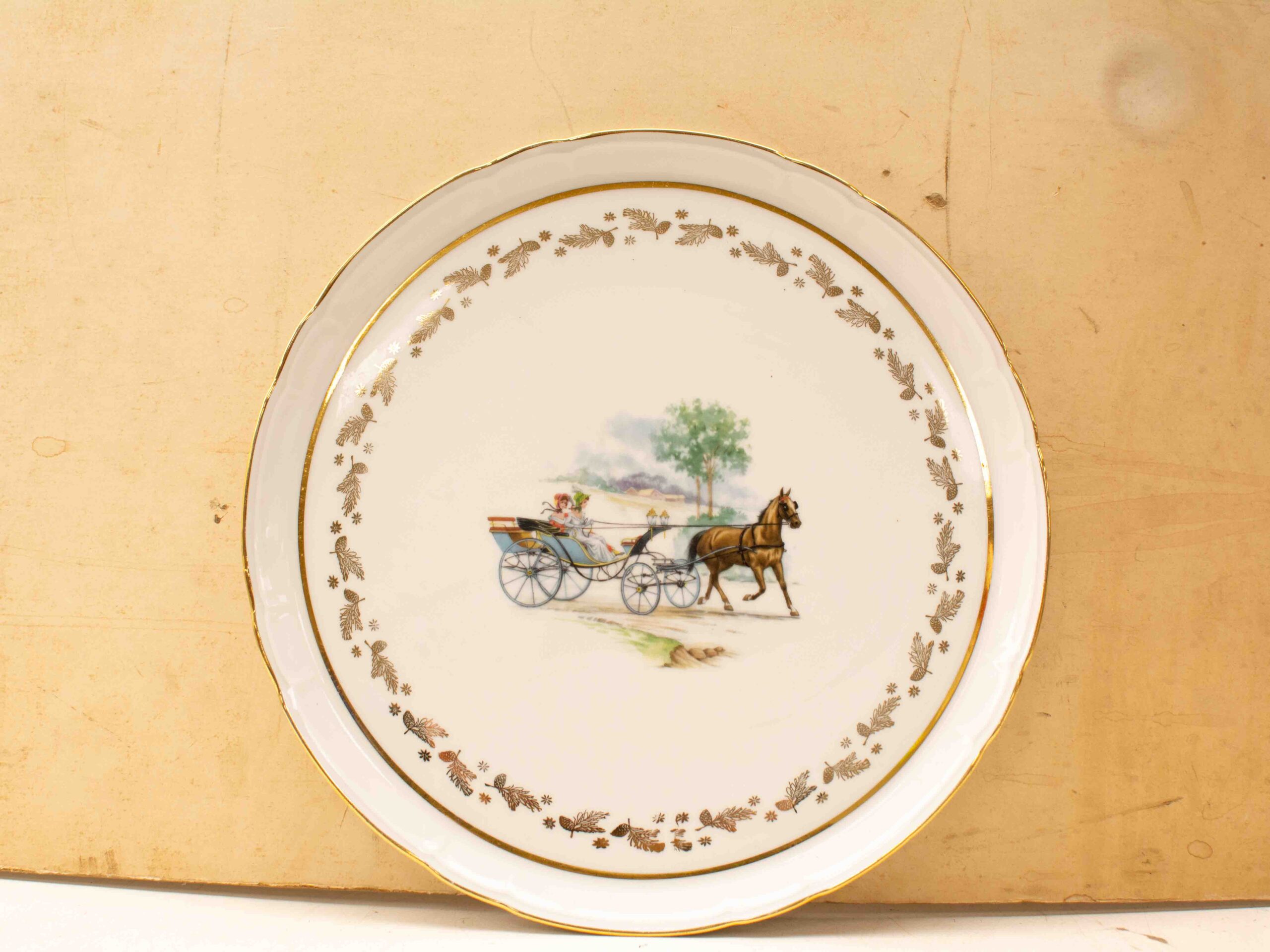 Porseleinen ronde schaal 38766
