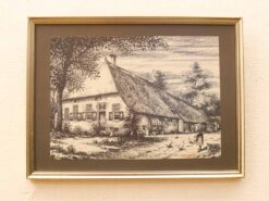 Prent van een boerderij 44500