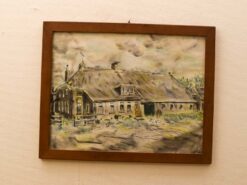 prent van een boerderij 44722