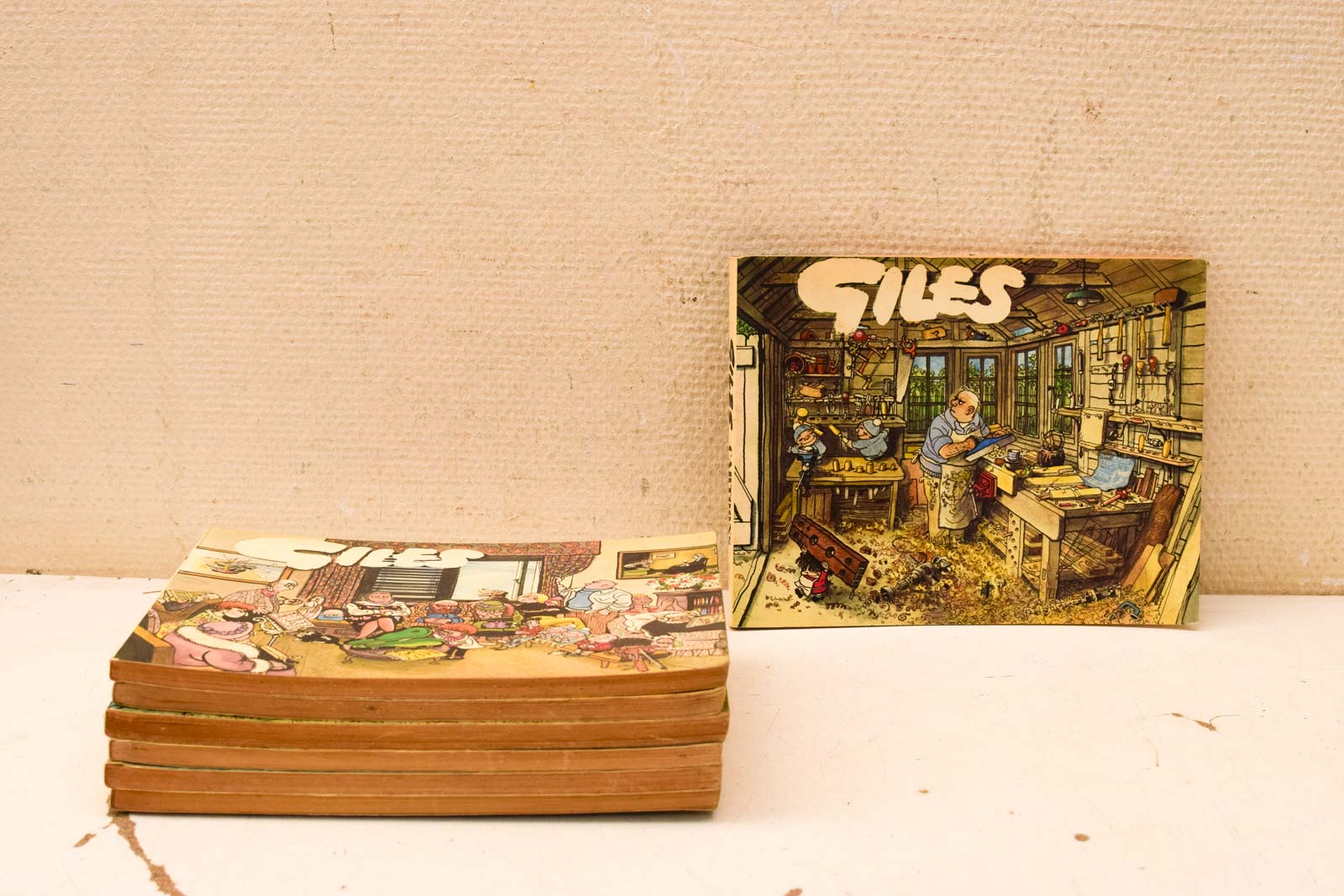 7 stuks Giles boeken  45008