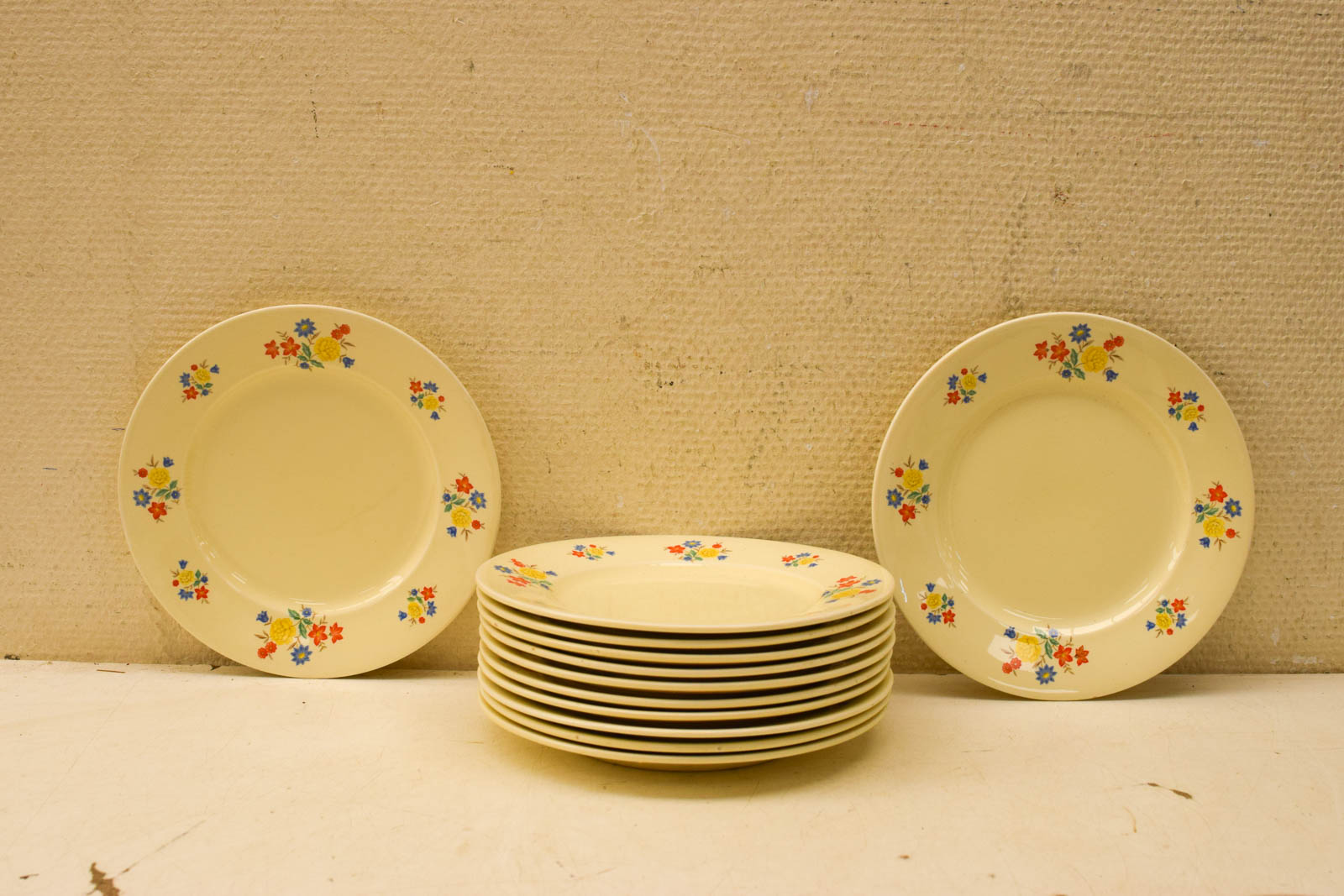 12 delig Societe porseleinen borden  45030