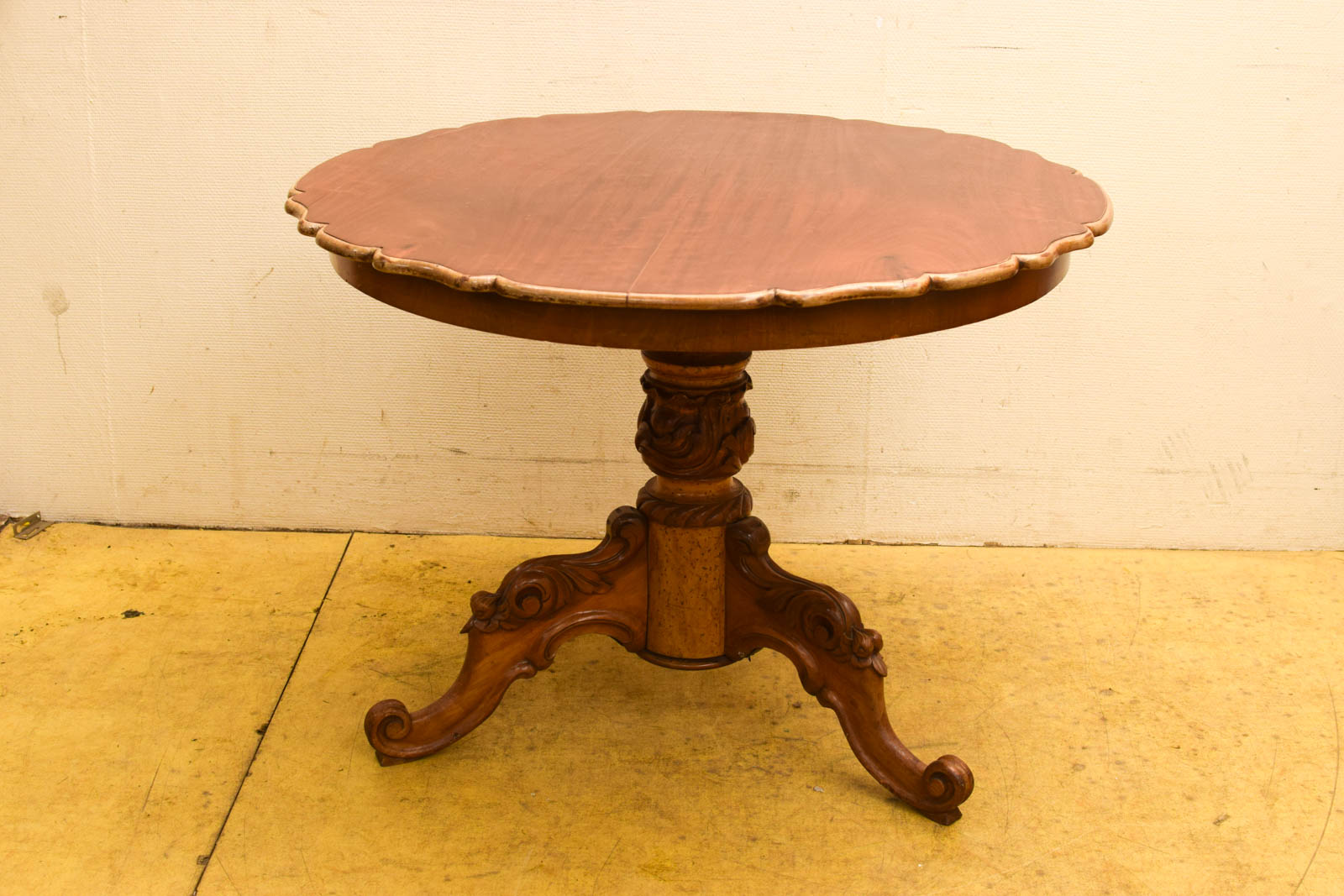 Ronde houten eethoektafel 45093
