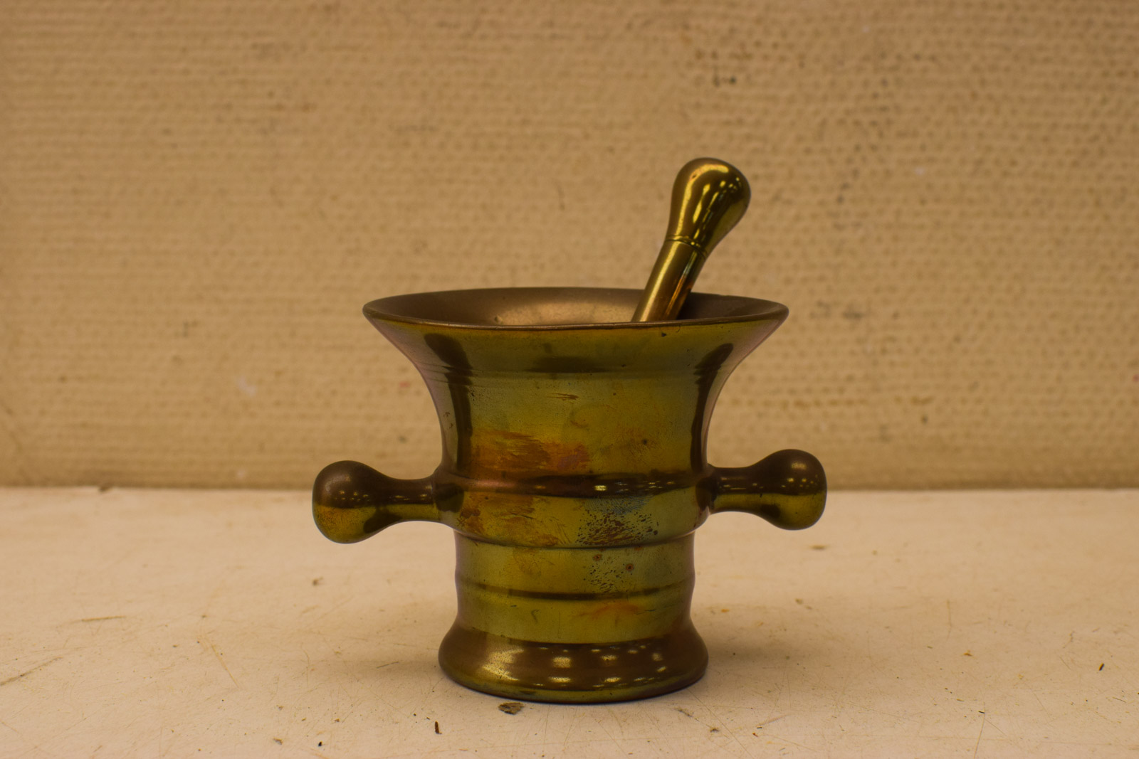 Bronzen vijzel met stamper  45287