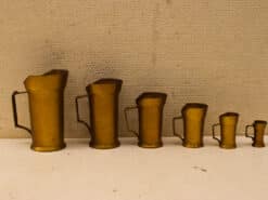 7 delig 6 stuks Messing bekers op een plankje 45336 - Afbeelding 3