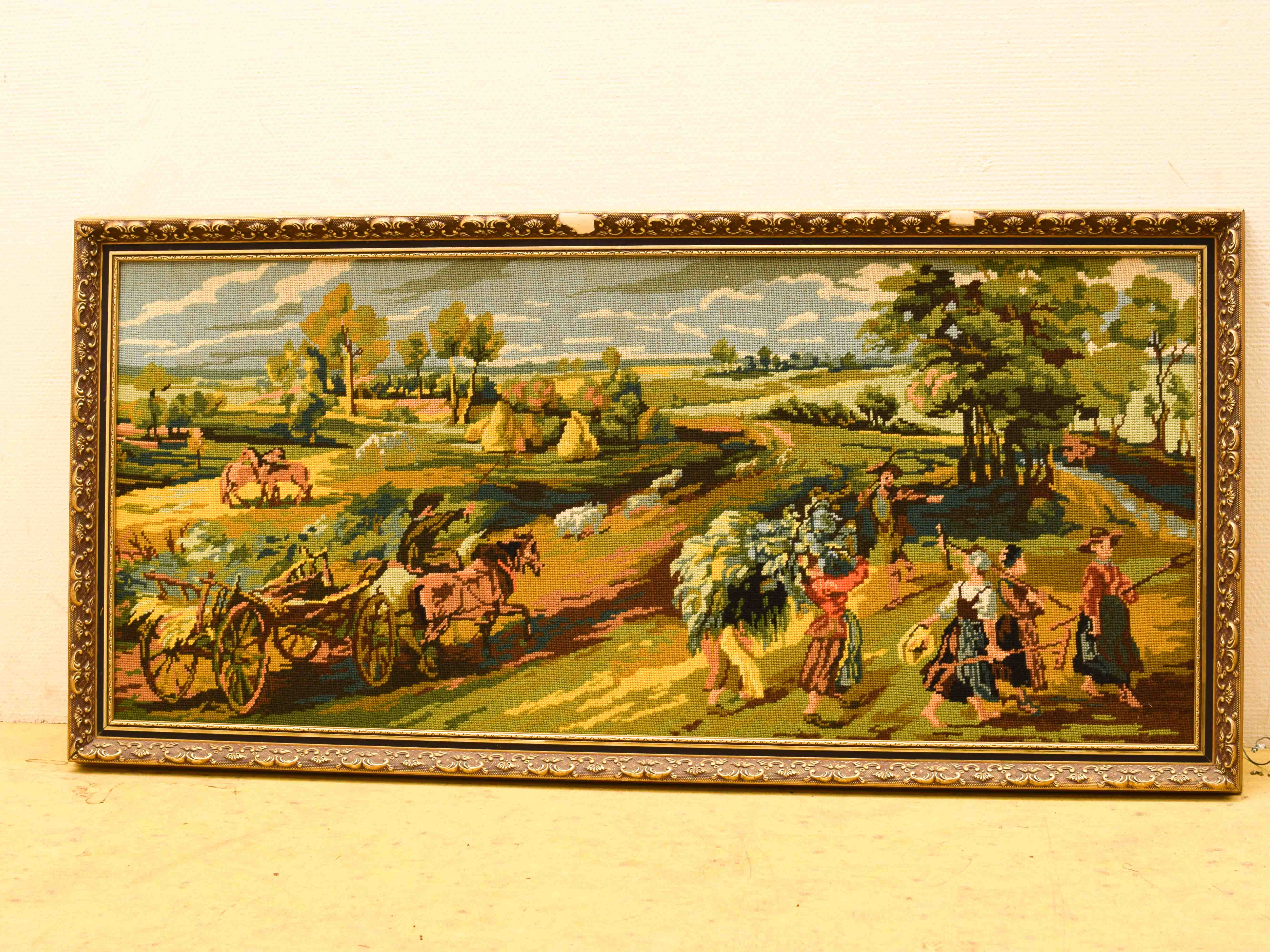 Geborduurde schilderij  ingelijst  44769