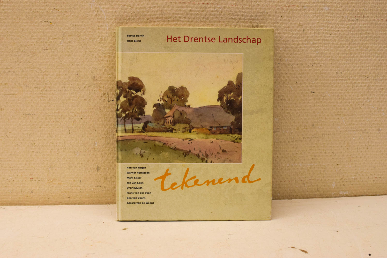 Het drentse landschap tekenend  45038