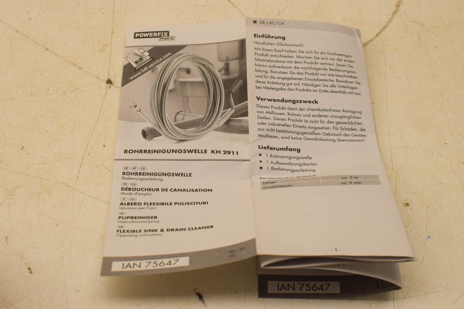 Powerfix Pijpreiniger  45446