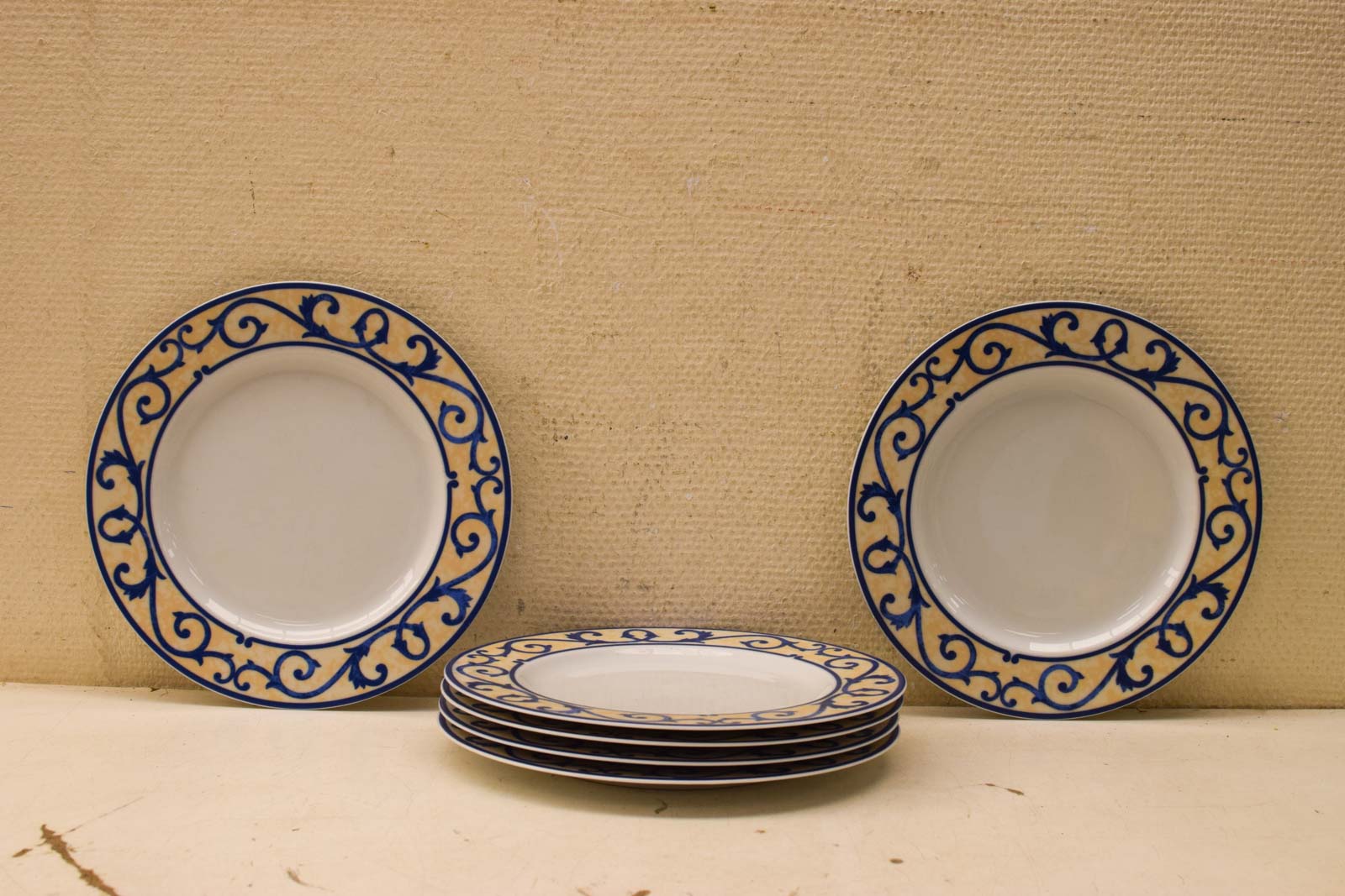 6 delig Art Design porseleinen platte borden  45472