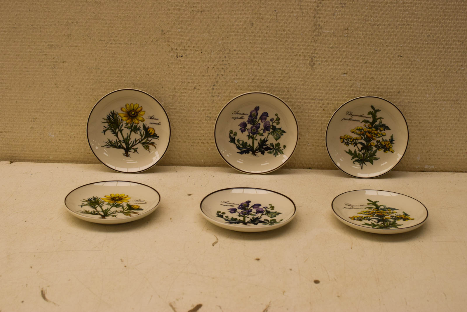 6 stuks Villeroy & boch porseleinen schoteltjes  45500