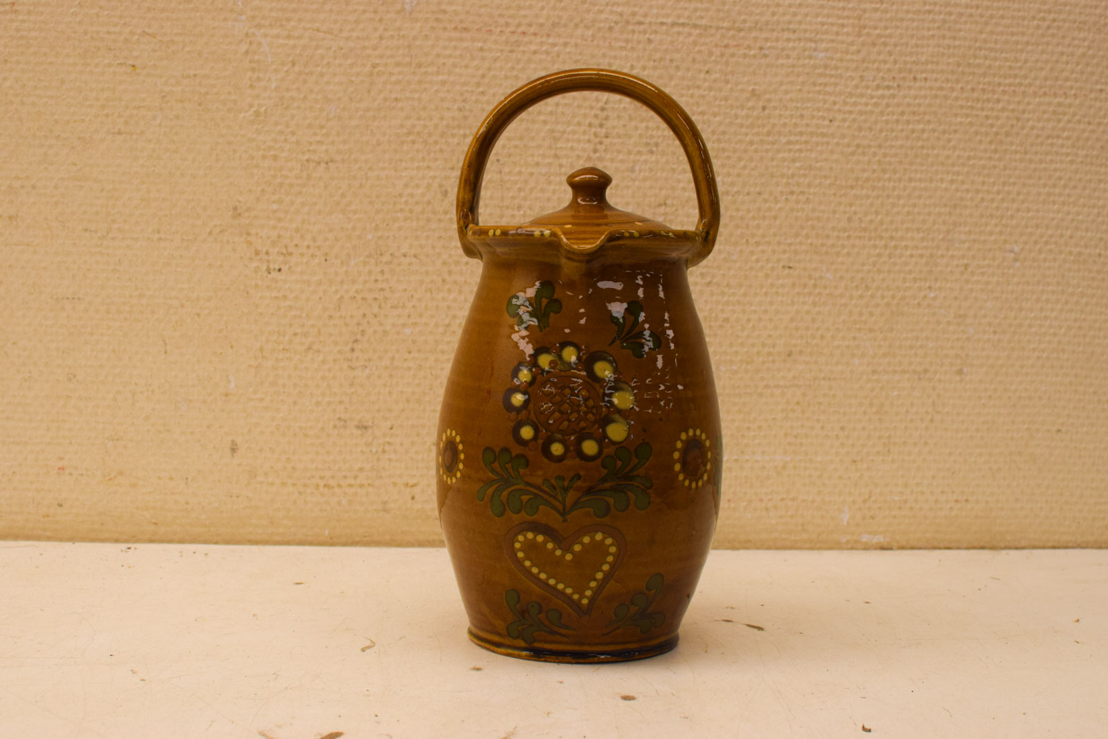 Franse Brocante tuitkan met deksel  45527