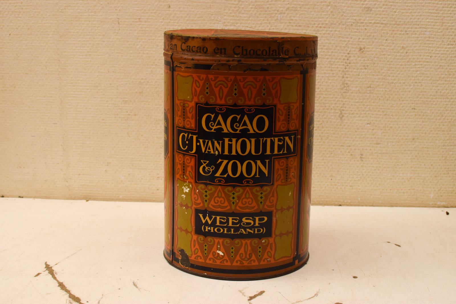 Cacao CJ van Houten & zoon bewaarblik 45554