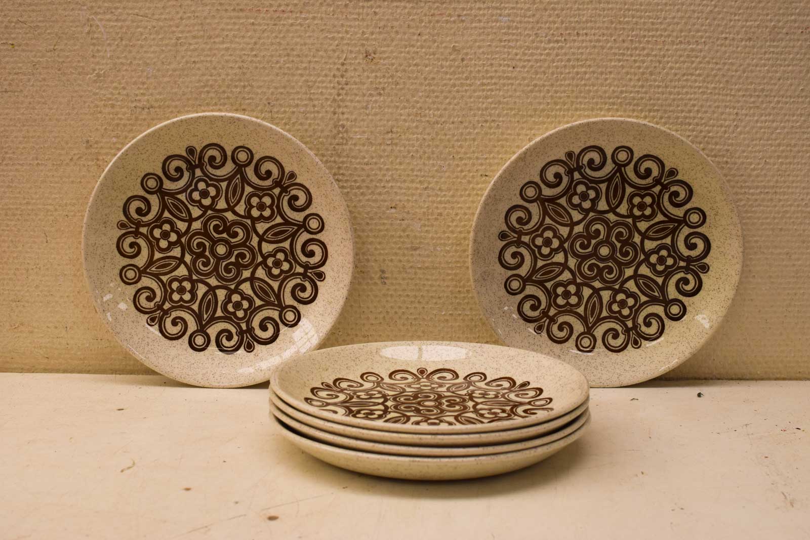 6 stuks Ironstone  borden  45590