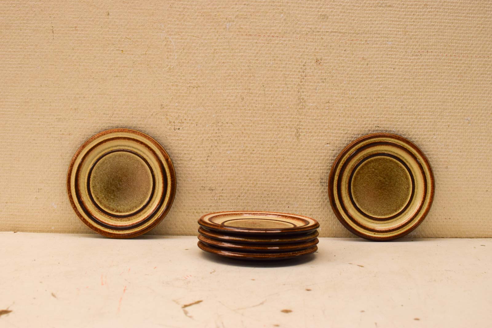 6 stuks platte borden / schoteltjes  45607