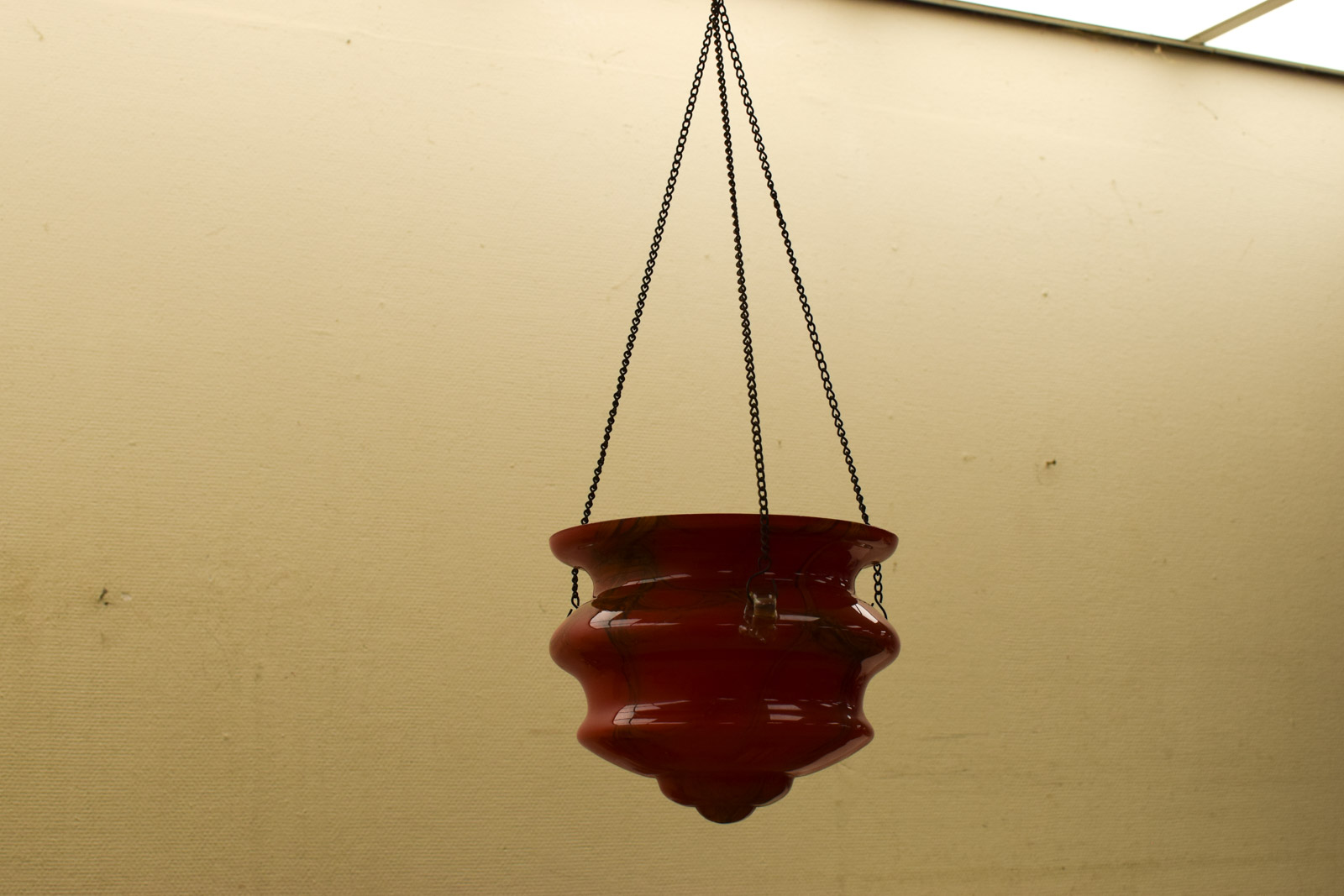 Vintage Glazen plantenhanger  45661