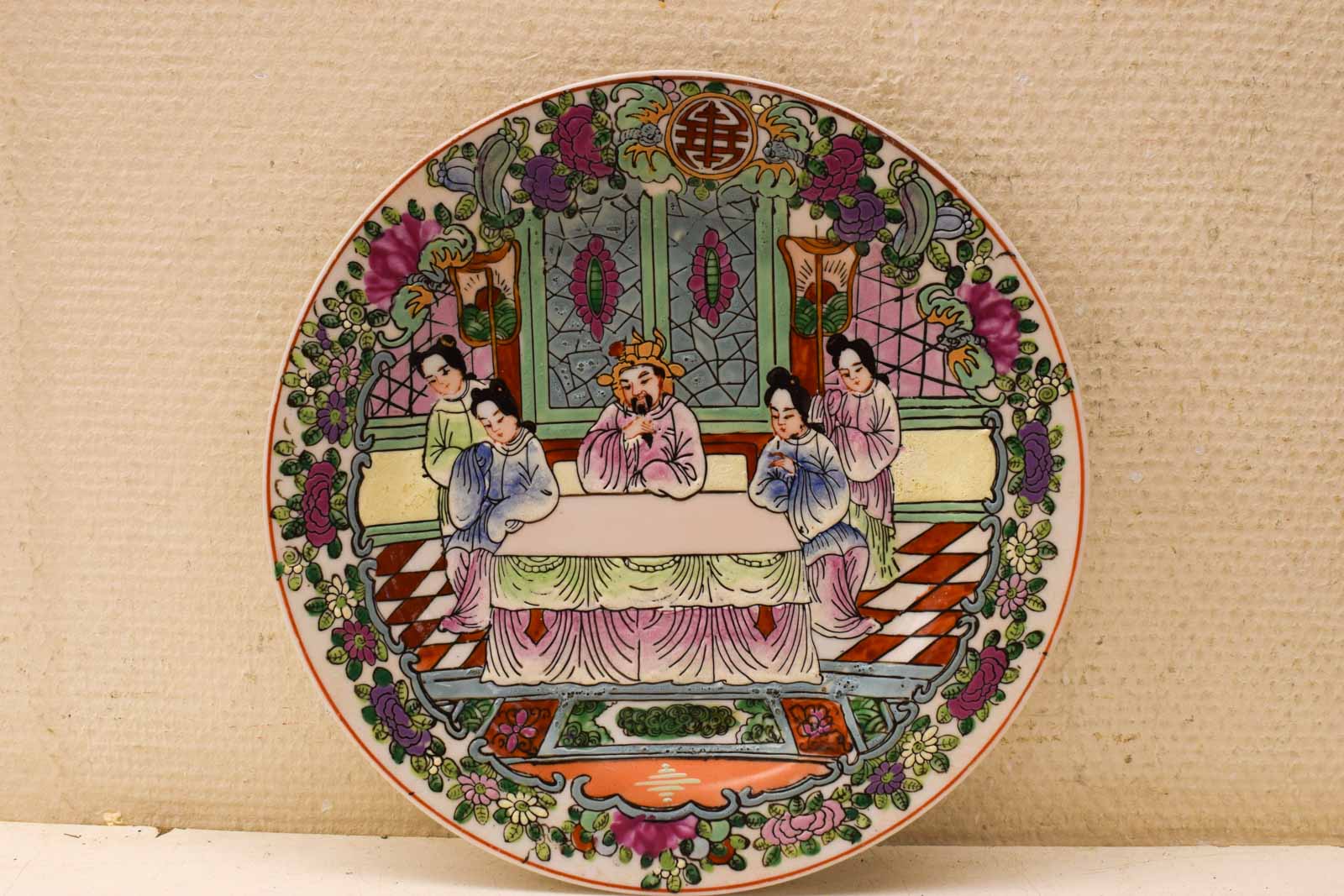1 chinese porseleinen bord  45697
