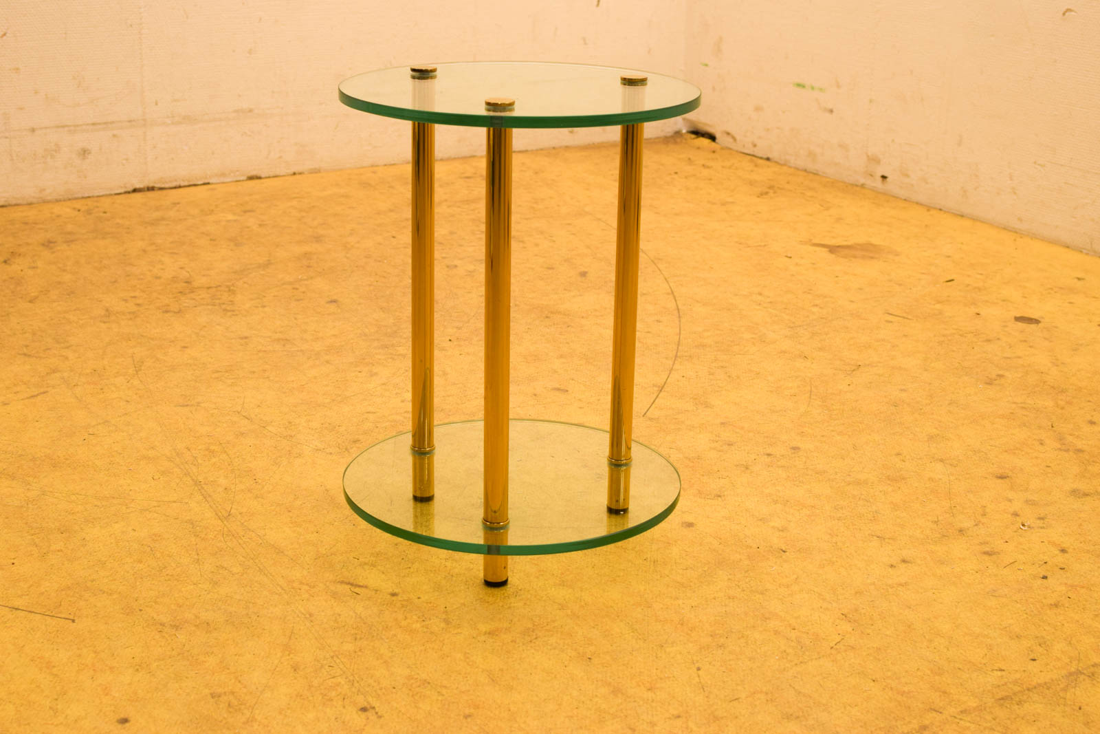 Glazen ronde bijzettafeltje  45706