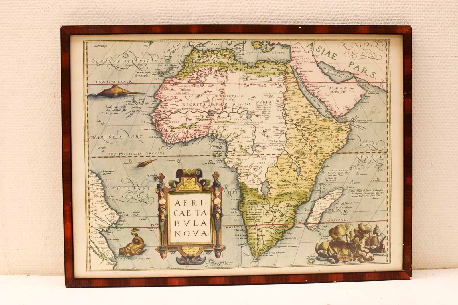 Prent Oude kaart van Afrika 45736