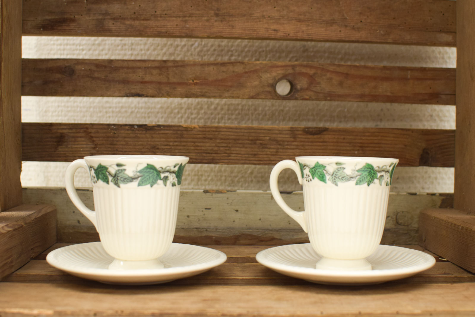 4 delige Wedgwood porseleinen kop en schoteltje  45865