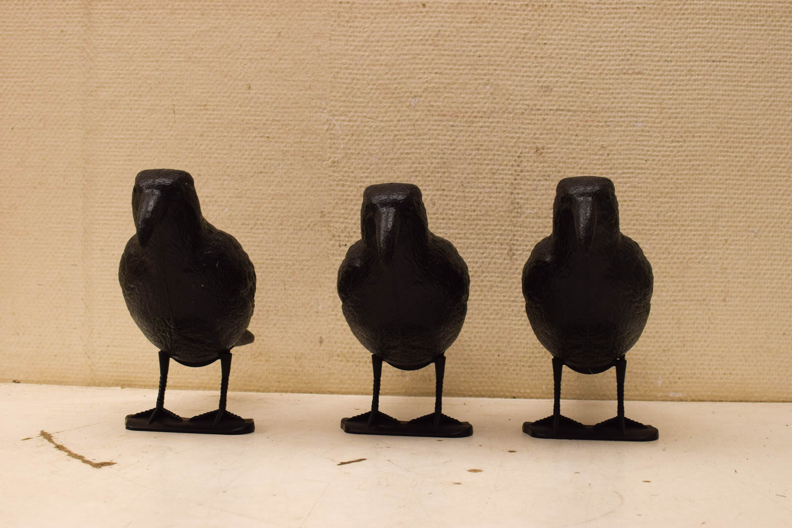3 stuks plastic kraaien  45992
