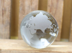 Glazen Presse Papier Globe wereldbol 45533