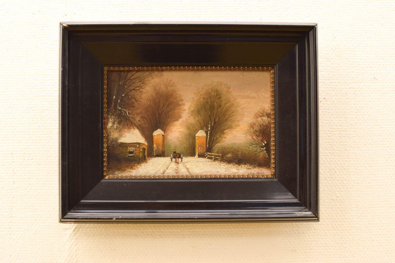 schilderij met een paard een wagen  45999