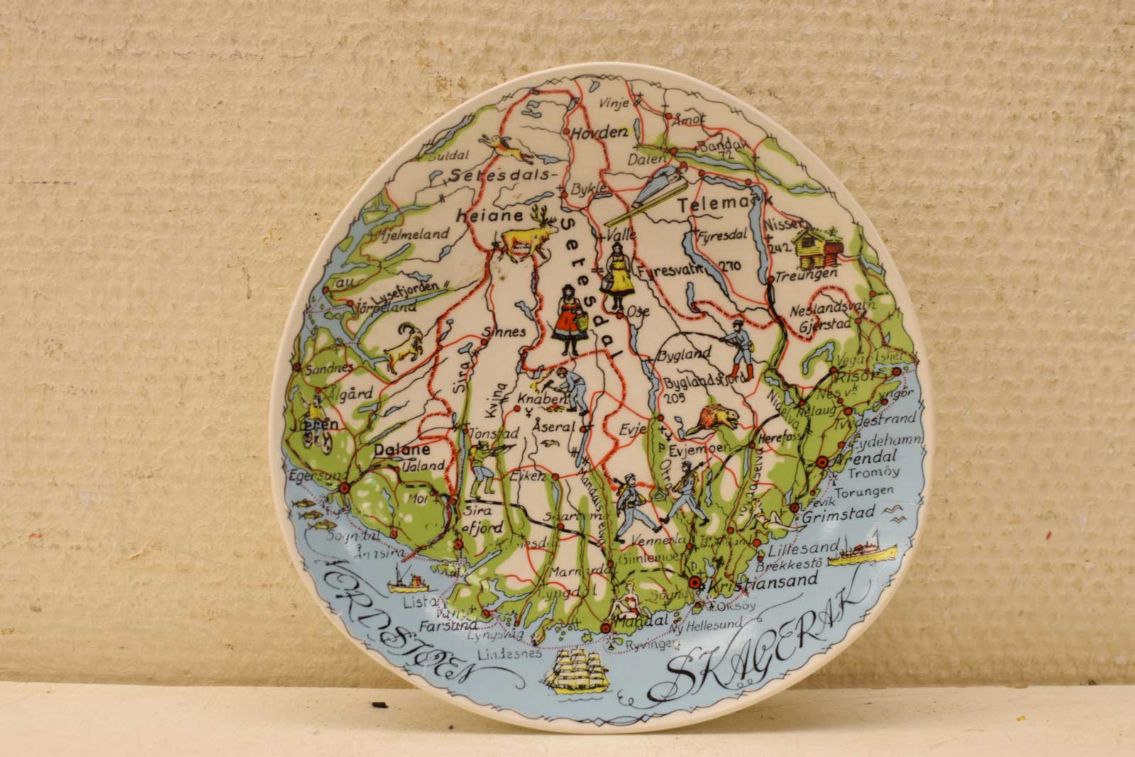 Norge porseleinen wandbord  46138