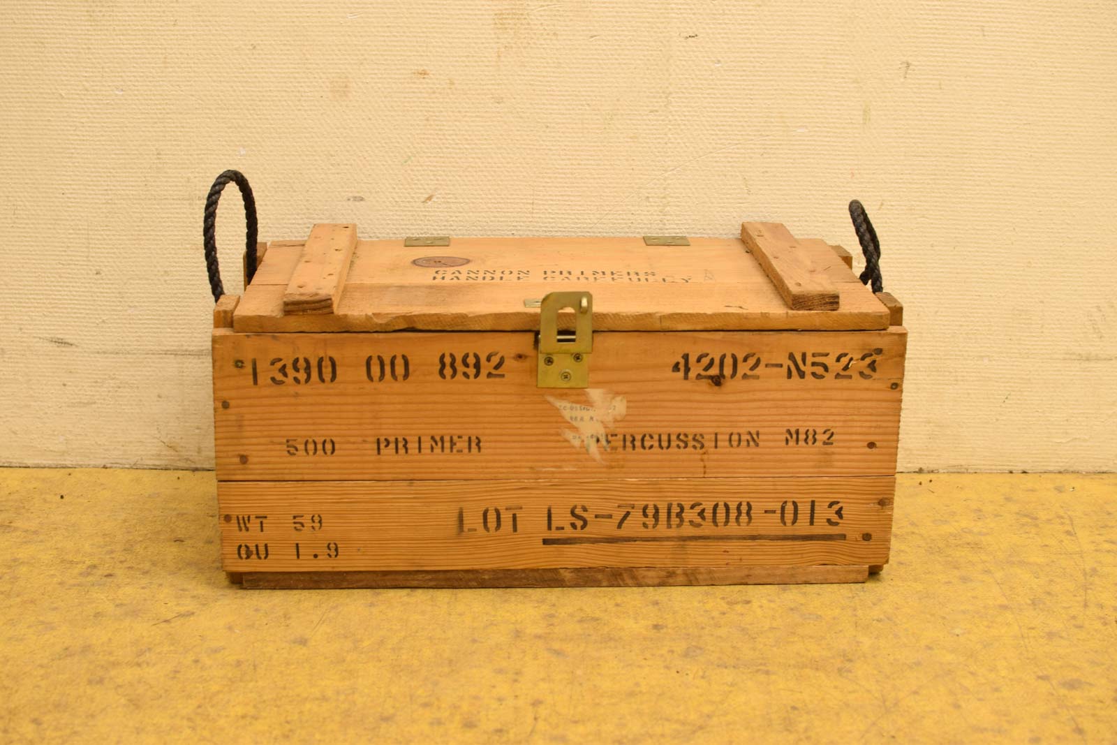 Houten kist met tekst 46199