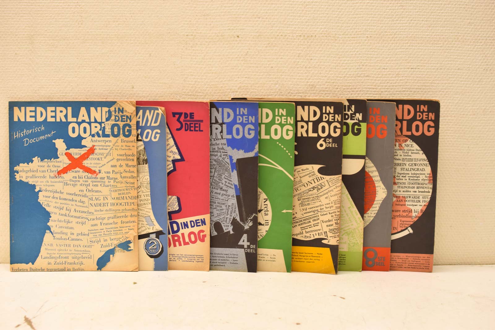 9 stuks Nederland in den oorlog  46233