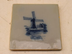 Alternative view of Wandtegel met prent van een molen 46678