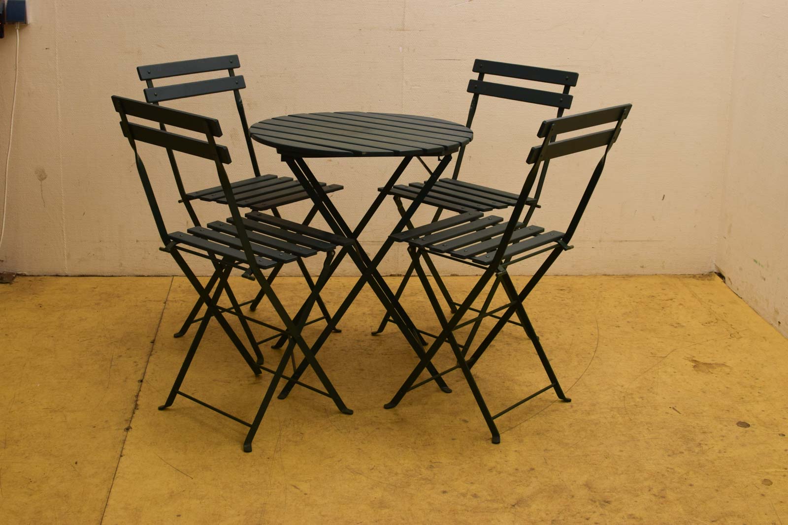 5 delig Tuinset ronde tafel met 4 stoelen  46016