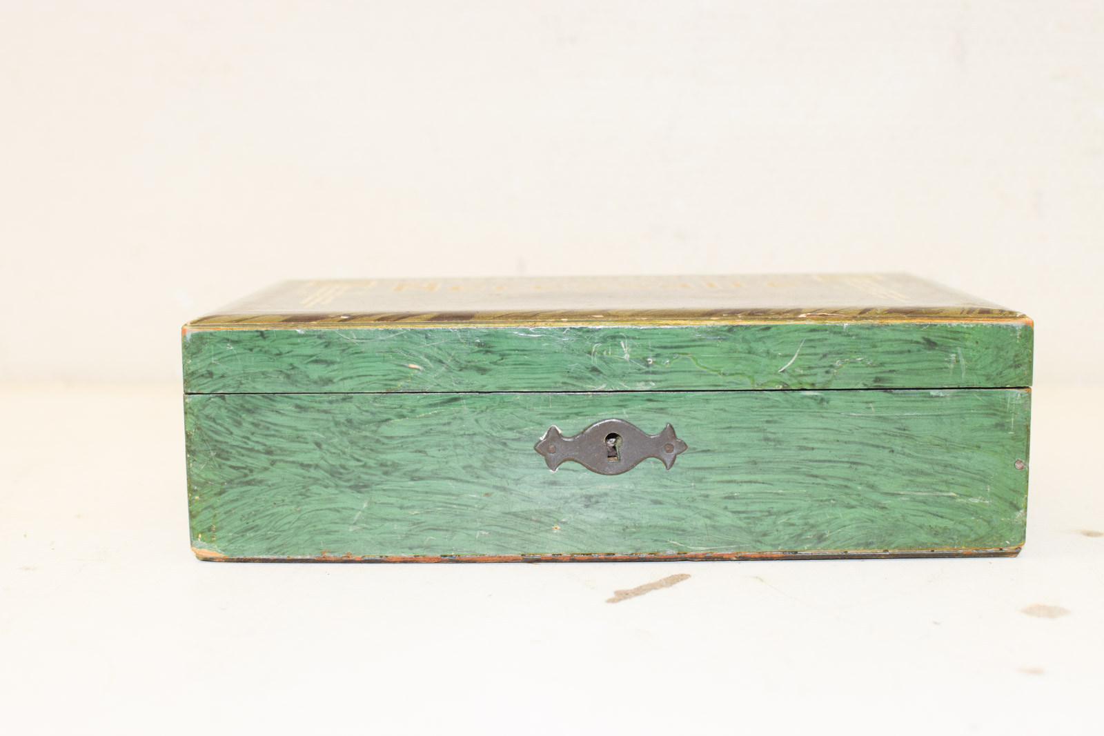 Houten Nécessaire kistje met spiegeltje  46069