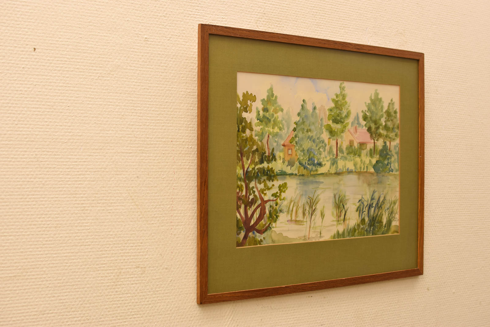 Alternative view of Prent van huizen aan het water  46299