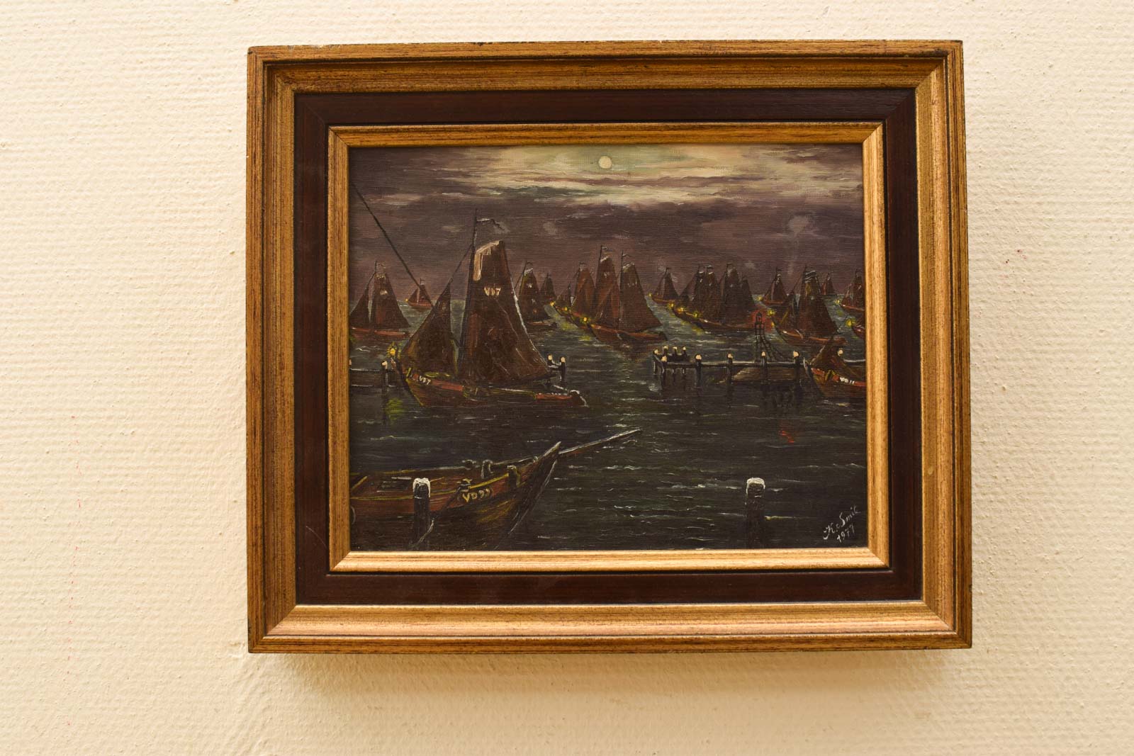 Schilderij van boten  46012