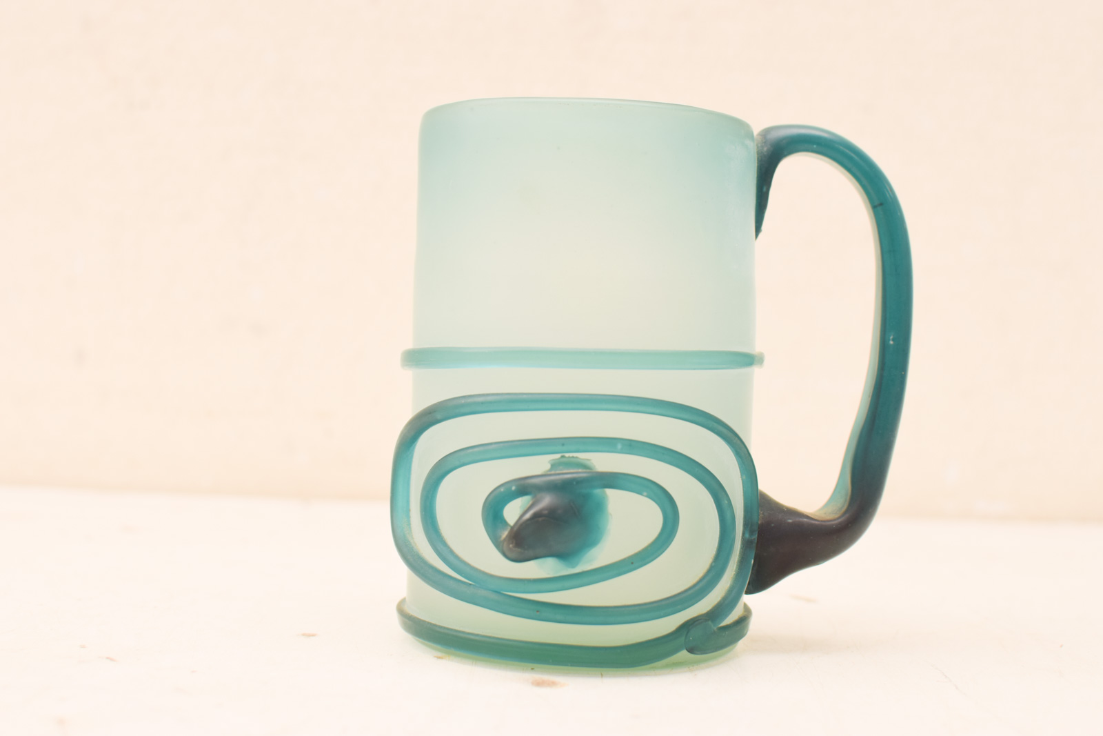 Vintage Glazen bierpul 46079