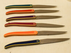 Alternative view of 7 delig Laguiole evolution acier inox messenset in messenblok  46762