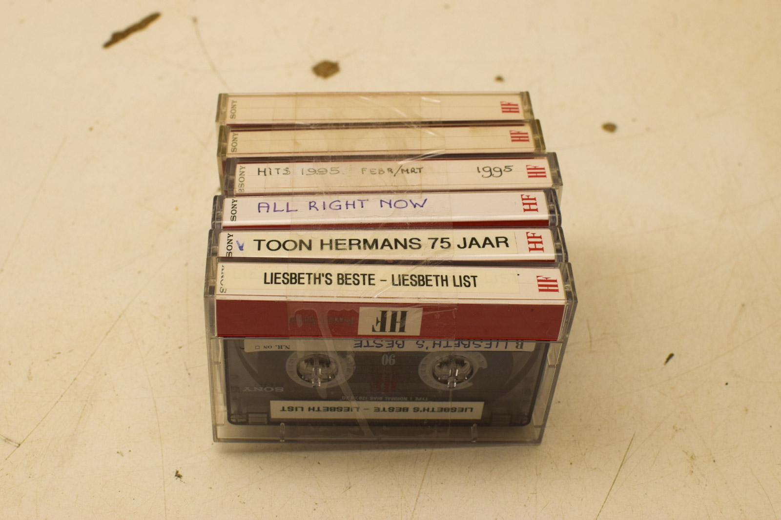 6 stuks Sony cassettebandjes  46770