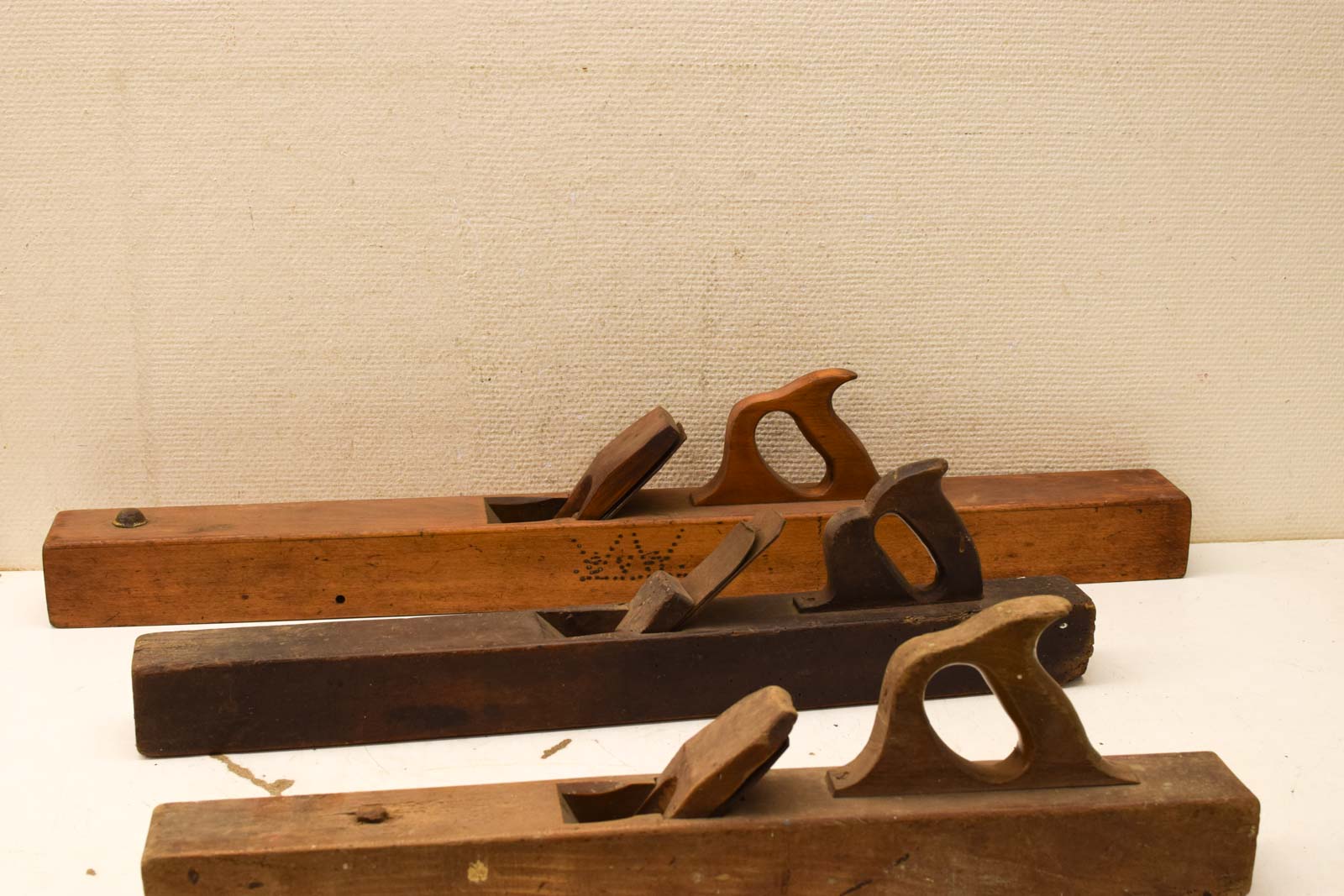 3 stuks houten  vintage Houten schaven  46876