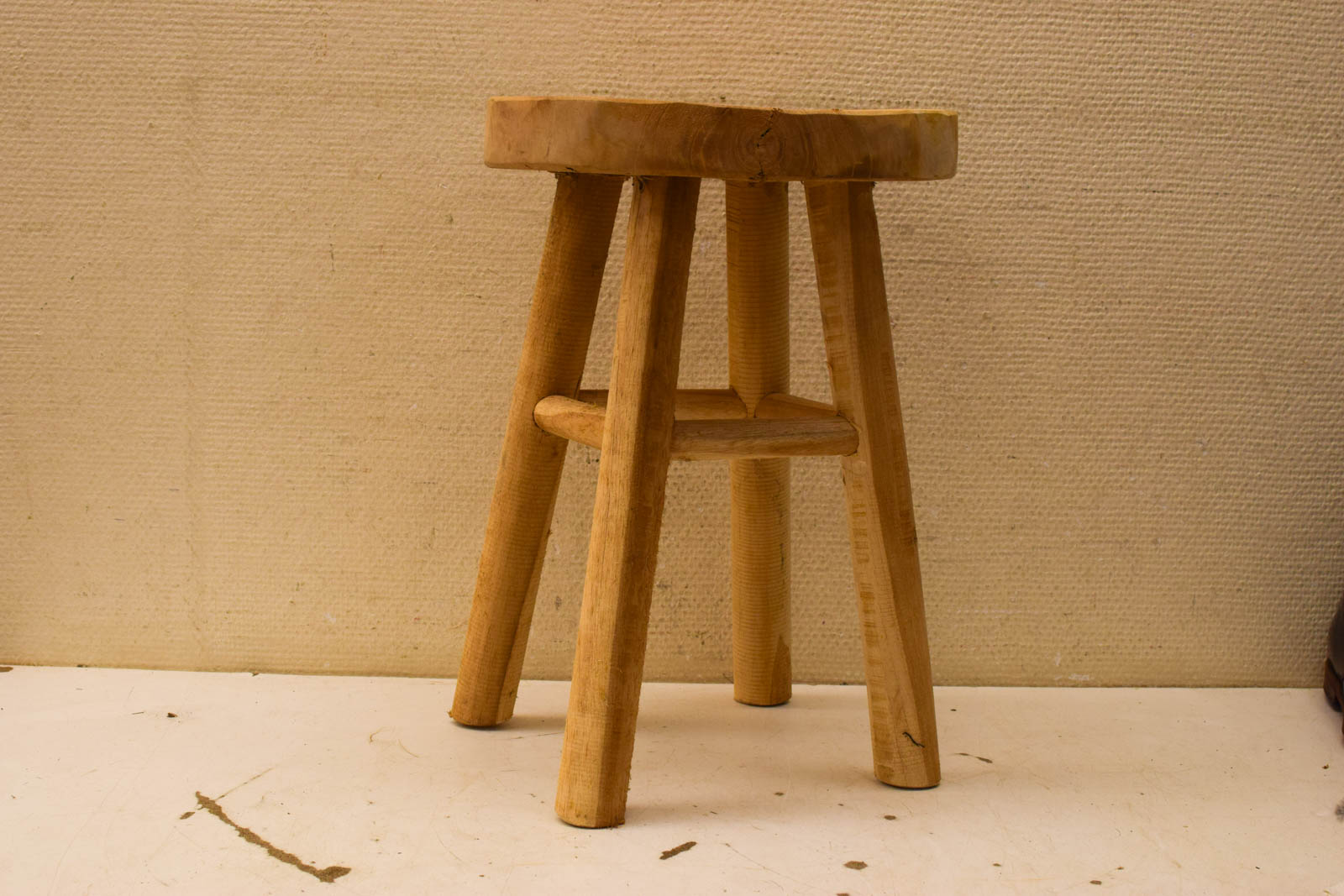 Houten Krukje/plantentafeltje 46930