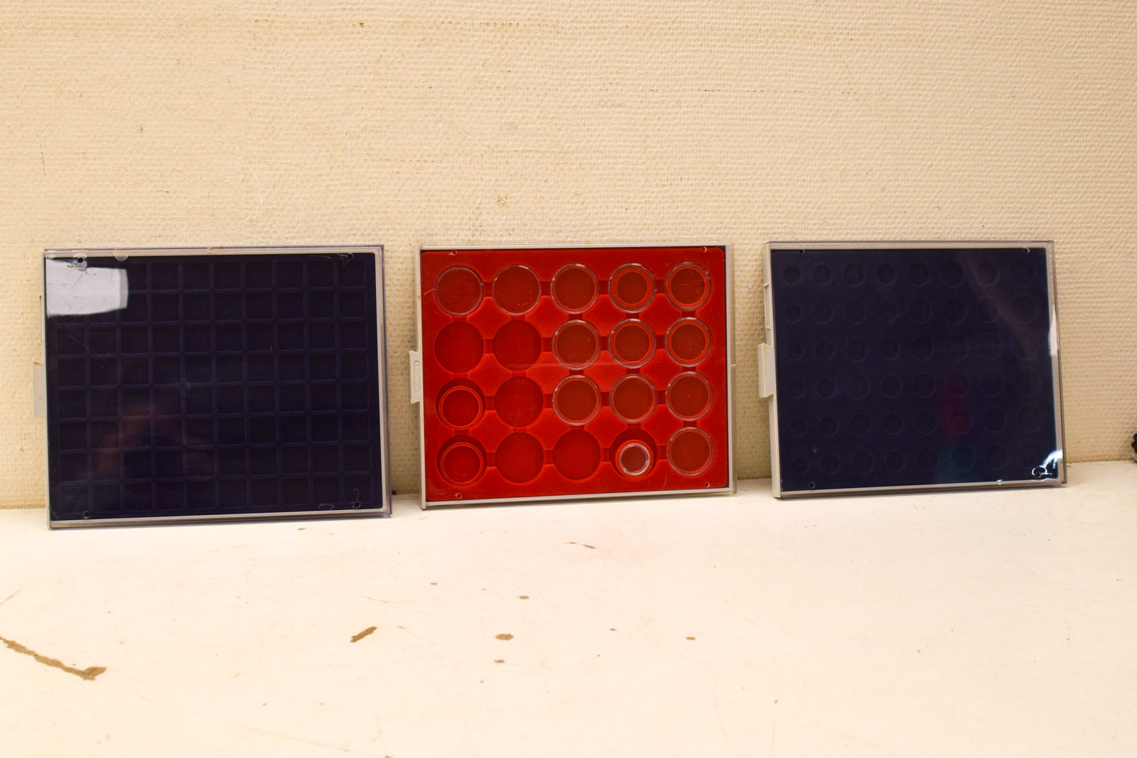 3 stuks Bewaarbakjes voor munten  47156