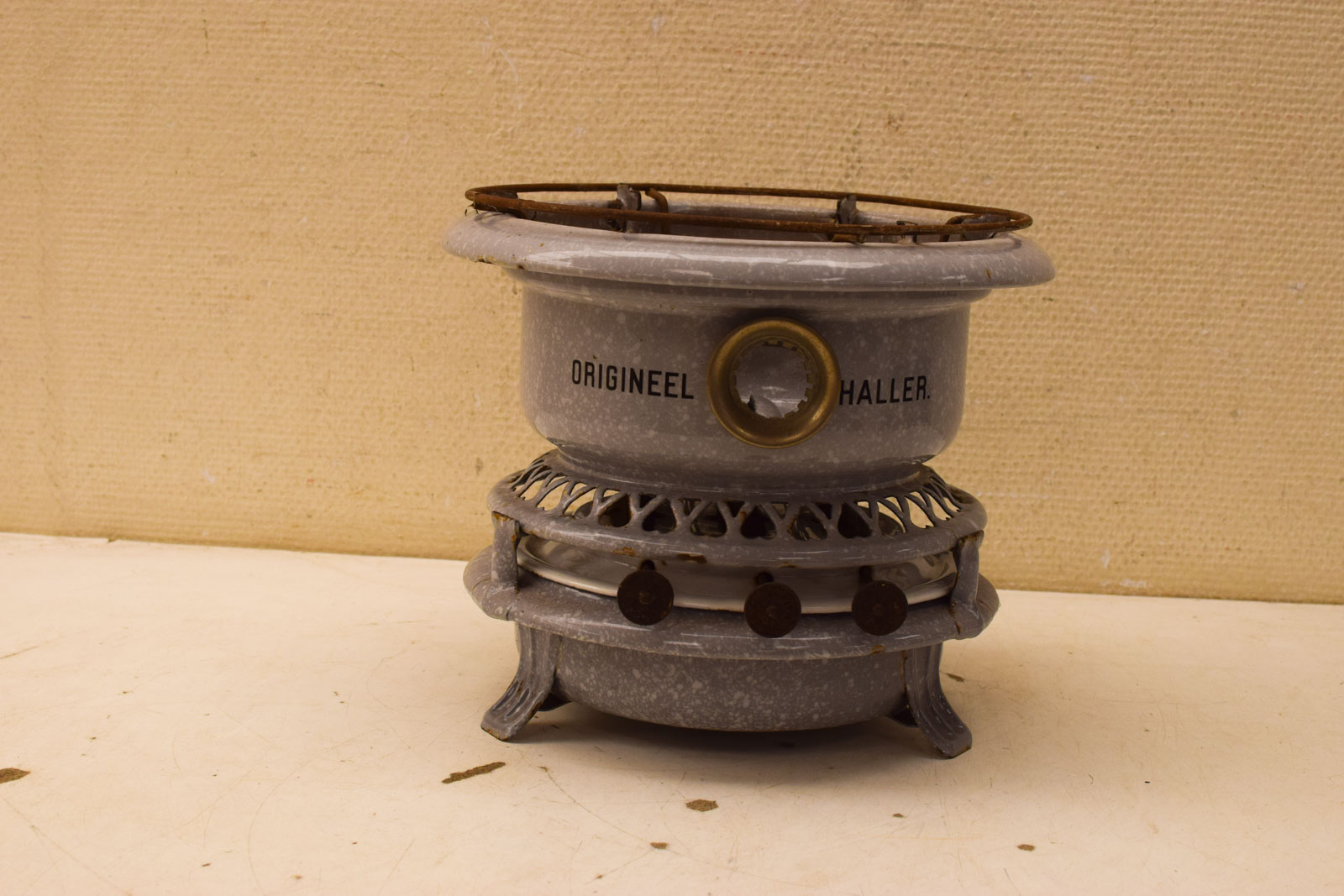 Emaille  Origineel Haller Petroleumstel 47175