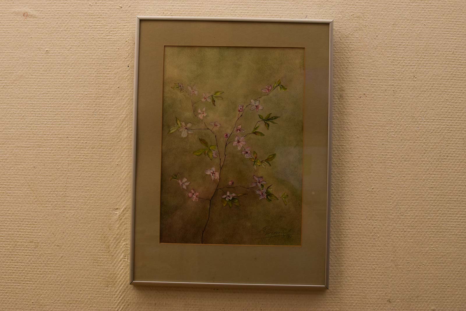 prent van een tak met bloemen  47338