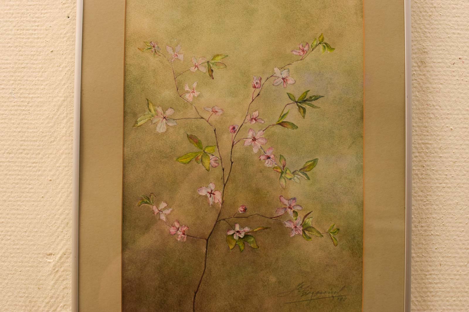 Alternative view of prent van een tak met bloemen  47338