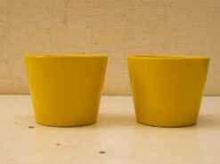 2 stuks gele bloempotten 47347