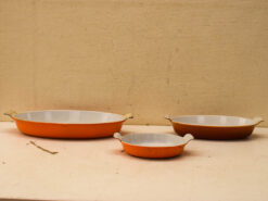 3 stuks Gietijzeren ovenschalen 47448